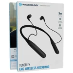 هندزفری دورگردنی پاورولوژی مدل ToneFlex Neckband (فناوری حذف نویز ENC، طراحی ارگونومیک ورزشی و باتری بهینه) - تصویر 2