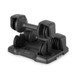 دمبل قابل تنظیم دوقلو پورودو 5.7 کیلویی (12.5 پوندی) مدل Double Smart Dumbbell (بسته 2 عددی، مکانیزم تغییر وزن سریع و دستگیره ارگونومیک)