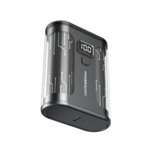 پاوربانک شفاف 10400 میلی آمپر 35 وات پاورولوژی مدل Powerology Crystalline Power Bank 10000mAh