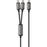 کابل 2 به 1 تایپ سی پاورولوژی مدل Powerology Zinco 2-in-1 Dual USB-C Cable توان 100 وات