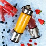 شیکر شارژی 6 تیغه پاورولوژی مدل Powerology Rechargeable Portable Juicer 126W استیل - تصویر 3