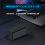 پاوربانک 65 وات پاورولوژی 20000 مدل Powerology 65W Onyx Power Bank (فست شارژ خروجی لپ‌تاپ و نمایشگر دیجیتال ) - تصویر 2