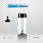مخلوط‌کن و شیکر شارژی شش تیغه 450 میلی‌لیتری 126 وات پاورولوژ ی PN6BPJBK - تصویر 5