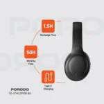 هدفون بی سیم پورودو مدل Soundtec Primo (اتصال دوگانه بلوتوث و AUX، ساختار تاشو و خروجی استریو) - تصویر 2