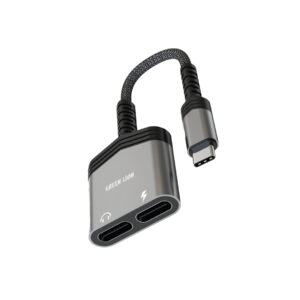تبدیل 2 به 1 تایپ سی گرین لاین مدل Green Lion 2-in-1 Type-C Splitter Adapter