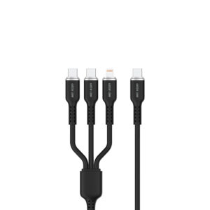 کابل 3 به 1 سیلیکونی گرین لاین مدل Green Lion 3in1 Silicone Cable