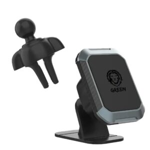 هولدر مگنتی 2 به 1 خودرو گرین لاین مدل Green Lion 2-in-1 Magnetic Car Holder
