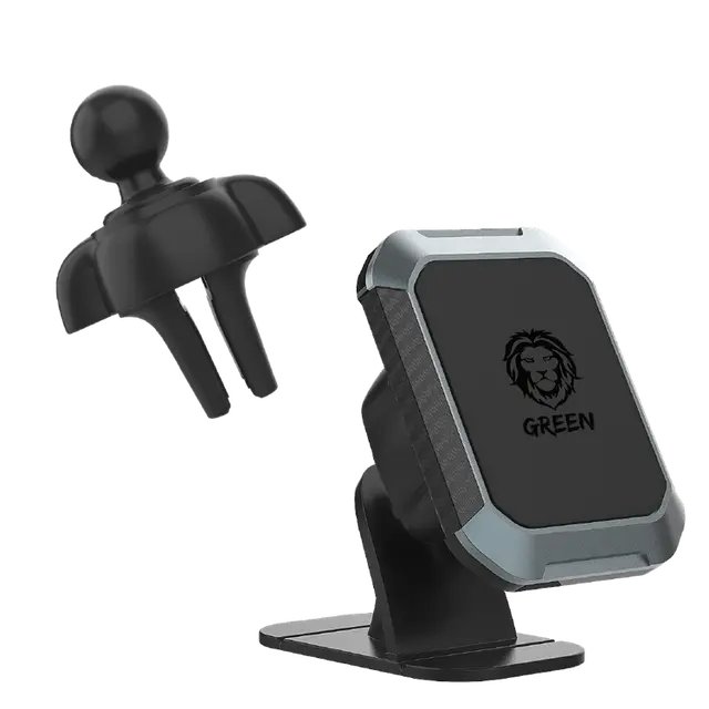 GN2N1MCPHLBK هولدر مگنتی 2 به 1 خودرو گرین لاین مدل Green Lion 2-in-1 Magnetic Car Holder - تصویر 1