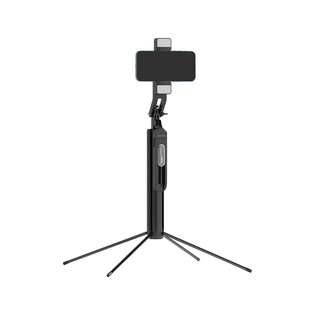 PD-SLSEDTR-BK مونوپاد و سهپایه پورودو مدل 360° Tilt Handle Media Pod با پایه چهارگانه تاشو - تصویر 1