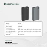 پاوربانک کابل دار کشویی گرین لاین 35 وات 10 هزار مدل Retractable - تصویر 8