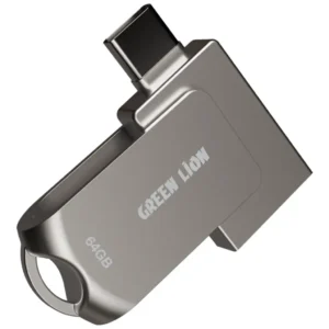 فلش مموری دو کاره تایپ سی گرین لاین 128 گیگابایت مدل Green Lion 2-in-1 OTG USB-C Flash Drive