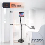 هولدر ایستاده زمینی پرودو مدل پایه نگهدارنده تبلت و گوشی PDHSM20BK - تصویر 3