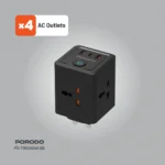 شارژر دیواری پرودو 4AC Universal Power مدل PD-FWCH040-BK - تصویر 3