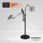 هولدر ایستاده زمینی پرودو مدل پایه نگهدارنده تبلت و گوشی PDHSM20BK - تصویر 2