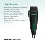 ماشین اصلاح موی گرین لاین مدل Green Lion Professional Hair Clipper - تصویر 4