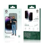 گلس پرایوسی گرین لاین آیفون 15 پرو مکس مدل Steve 9H GN9HSPY15PMBK - تصویر 5