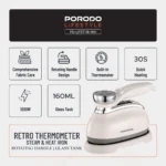 اتو بخار مسافرتی پرودو مدل Retro Steam Iron PDLFST116WH - تصویر 5
