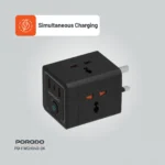 شارژر دیواری پرودو 4AC Universal Power مدل PD-FWCH040-BK - تصویر 5