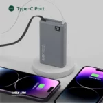 پاوربانک کابل دار کشویی گرین لاین 35 وات 10 هزار مدل Retractable - تصویر 4