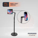 هولدر ایستاده زمینی پرودو مدل پایه نگهدارنده تبلت و گوشی PDHSM20BK - تصویر 4