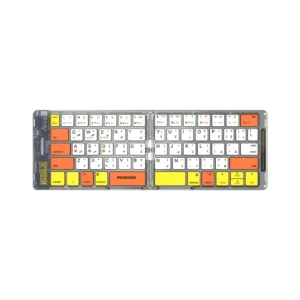 کیبورد وایرلس شیشه ای پرودو مدل Porodo Crystal Shell Wireless Keyboard