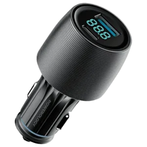 شارژر فندکی فست شارژ پاورولوژی Velox 83W PCCSR020BK