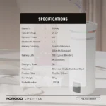 ماگ همزن خودکار اسپیکردار پورودو FluxMix PD-LFST198-WH - تصویر 8
