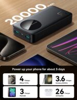 پاوربانک 20 هزار فست شارژ جویروم LED Power Bank JR-PBF14 - تصویر 5