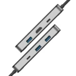 هاب 6 کاره تایپ سی پورودو مجهز به نمایشگر PD-TC630-GY - تصویر 6