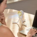 مینی فن دستی و پنکه همراه پورودو CoolFlex White - تصویر 5