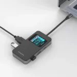 هاب 6 کاره تایپ سی پورودو مجهز به نمایشگر PD-TC630-GY - تصویر 8